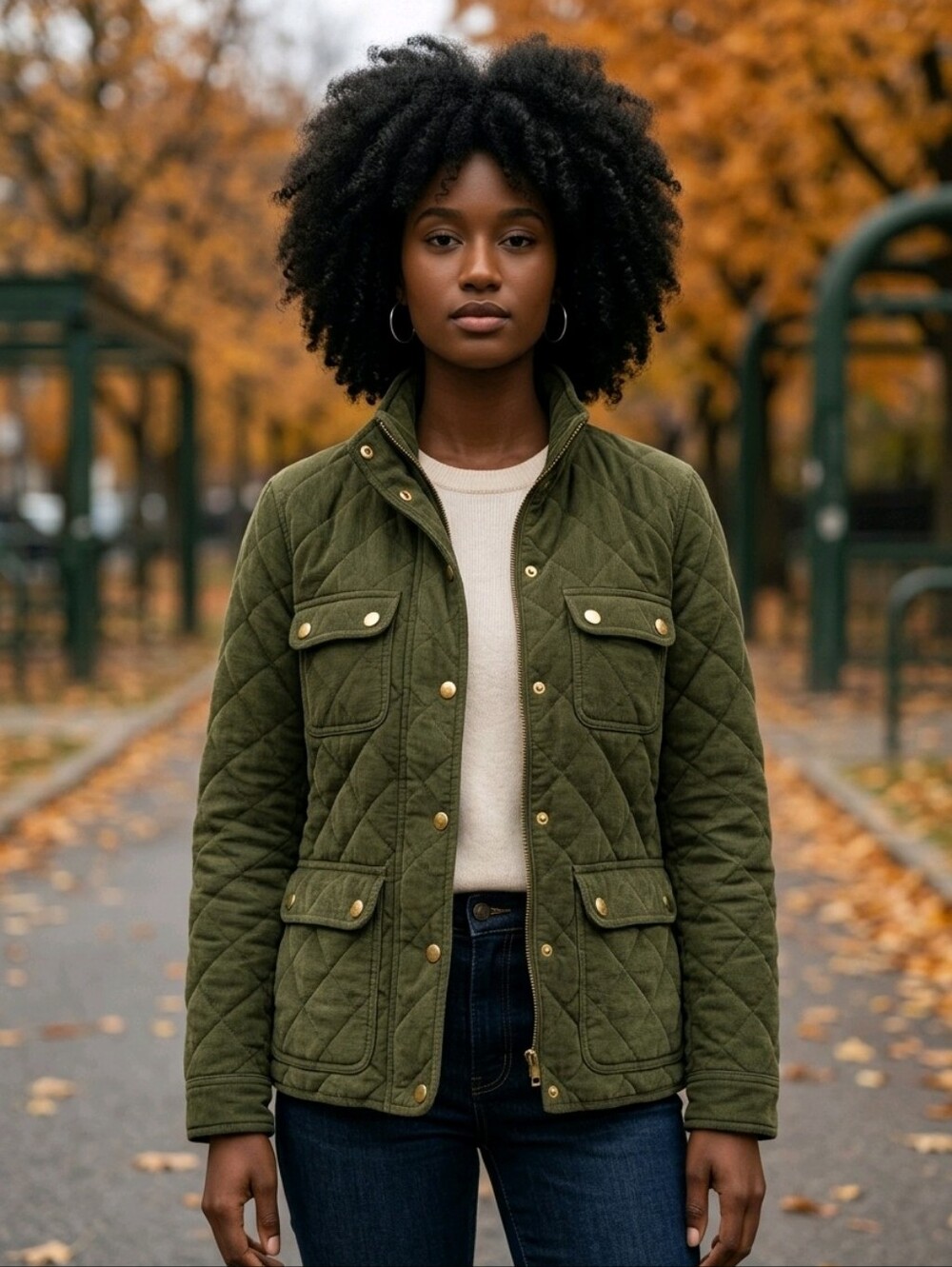 J. Crew Green Downtown Field Jacket Excellent Condition Sz XS